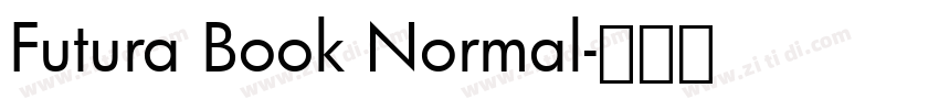 Futura Book Normal字体转换